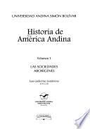 Historia de América Andina: Las sociedades aborígenes