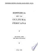 Historia de la cultura peruana