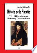 Historia de la Filosofía VII Reforma y Contrarreforma