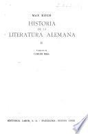 Historia de la literatura alemana