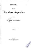 Historia de la literatura argentina
