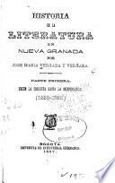 Historia de la literatura en Nueva Granada