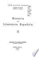 Historia de la literatura española: Del siglo XVIII a nuestros días