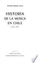 Historia de la musica en Chile, 1850-1900