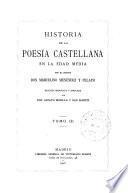 Historia de la poesía castellana en la edad media