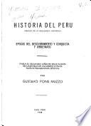 Historia del Perú para el 1. [al 5.] año de educación secundaria: Periódo de la influencia hispanica; epocas del descubrimiento y conquista y virreynato