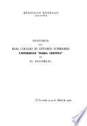 Historia del Real Colegio de Estudios Superiores