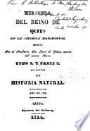 Historia del reino de Quito en la America Meridional