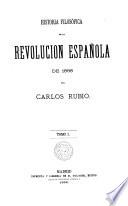 Historia filosófica de la Revolucion Española de 1868