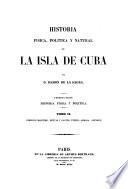 Historia física, política y natural de la Isla de Cuba