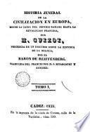 Historia general de la civilizacion en Europa, 1