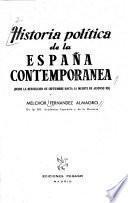 Historia política de la España contemporánea