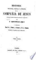 Historia religiosa politica y literaria de la compania de Jesus ...