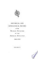 Historical Record of the Michigan Daughters of the American Revolution, 1893-1930