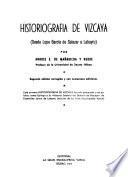 Historiografía de Vizcaya (desde Lope García de Salazar a Labayru)
