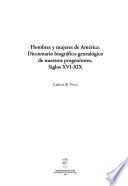 Hombres y mujeres de Ámerica