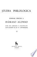 Homenaje a Dámaso Alonso