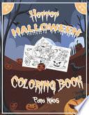 Horror Halloween Coloring Book Para Ninos