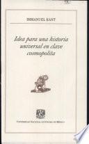 Idea Para Una Historia Universal en Clave Cosmopolita
