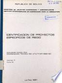 Identificación de proyectos específicos de riego. Irrigación Culpina-Perfil de Proyecto