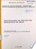 Identificacion de Proyects Especificos de Riego