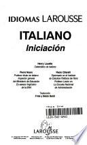Idioma Larousse Italiano iniciación