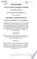 Impugnación de algunos impios, blasfemos, sacrílegos y sediciosos artículos del código de anarquía, cuyo título es