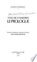 Incipit prologus domini Yvonis Carnotensis episcopi in exceptionibus ecclesiasticorum canonum