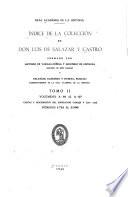 Indice de la colección de don Luis de Salazar y Castro