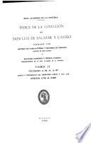 Indice de la colección de don Luis de Salazar y Castro: Volúmenes A-16 al A-27: Cartas y documentos del Emperador Carlos V (1516-1523) Números 1.712 al 3.599