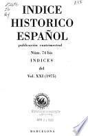 Indice histórico español