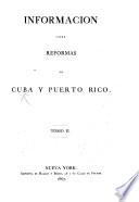 Informacion sobre reformas en Cuba y Puerto Rico