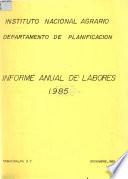Informe anual de labores
