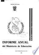 Informe anual del Ministerio de Educación