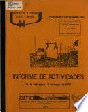 Informe de Actividades 15 de Febrero Al 15 de Mayo de 1979