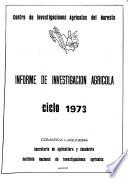 Informe de investigación agrícola
