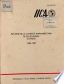 Informe de la Comision Interamericana de Salud Animal (coinsa) 1985-1978
