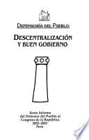 Informe del Defensor del Pueblo ante el Congreso de la República