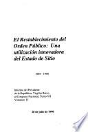 Informe del Presidente de la República, Virgilio Barco, al Congreso Nacional, 20 de julio de 1990