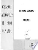 Informe general sobre el levantamiento de los censos nacionales, 1960-1963