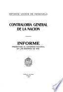 Informe Presentado al Congreso Nacional