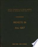 INFORMES PROYECTO 39 Ano 1957