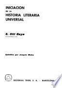 Iniciación en la historia literaria universal