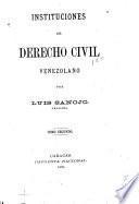 Instituciones de derecho civil Venezolana