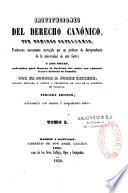 Instituciones del Derecho canonico