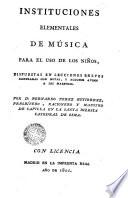 Instituciones elementales de música para el uso de los niños