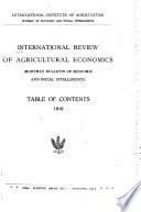 International Review of Agricultural Economics
