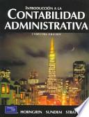 Introducción a la contabilidad administrativa