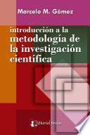 Introducción a la metodología de la investigación científica