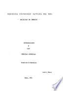 Introducción o las ciencias jurídicas